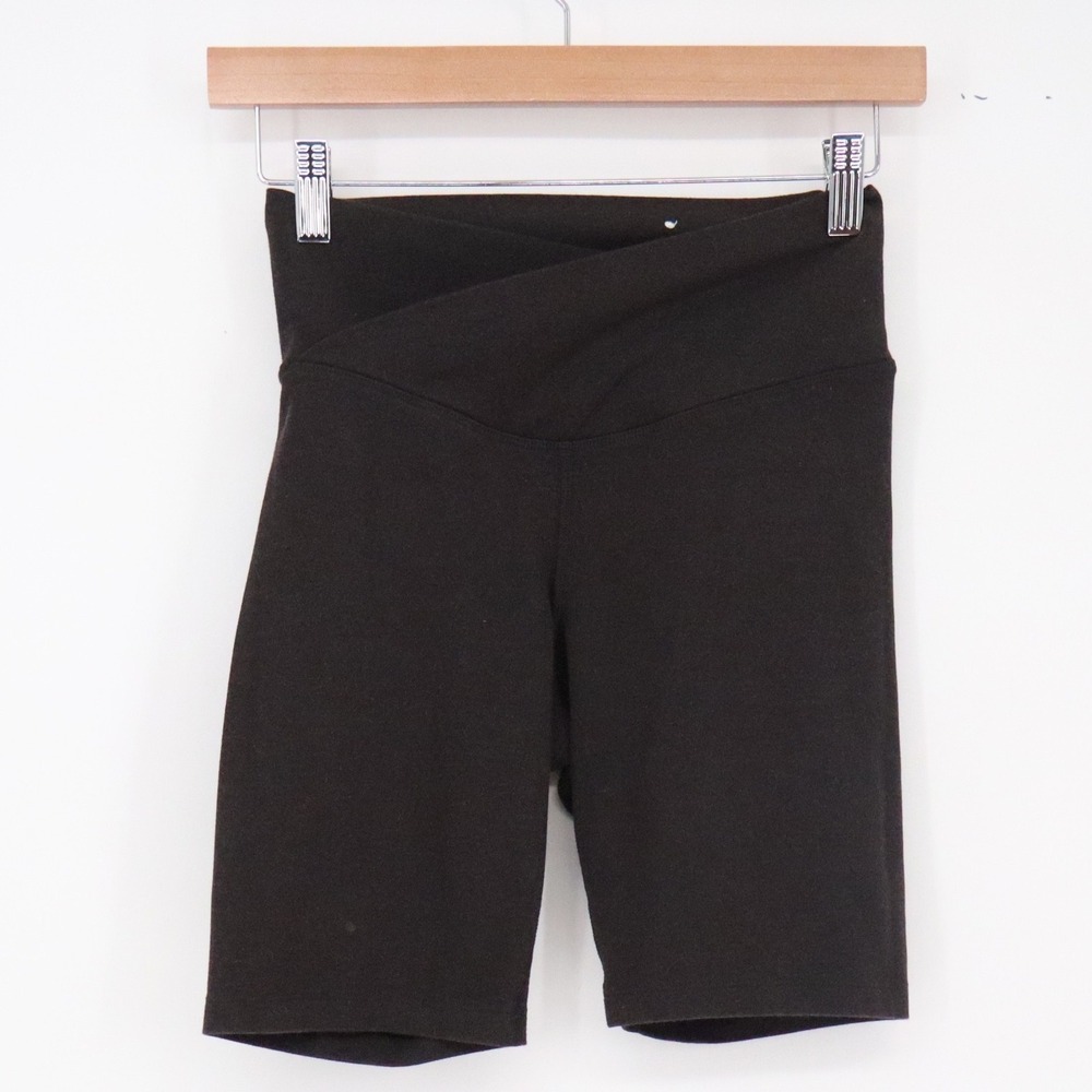 Old Navy Bike Short Womens S PowerChill Extra High-Rise Black Crossover
